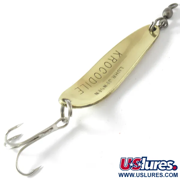 Luhr Jensen Krocodile DIE #3, młotkowane złoto, 10 g błystka wahadłowa #4107