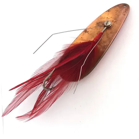 Eppinger Błystka antyzaczepowa Dardevle, czerwony/biały/miedziany, 28 g błystka wahadłowa #4192