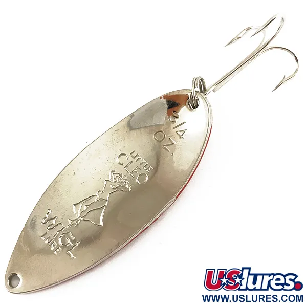 Seneca Little Cleo (Hula Girl), czerwony/biały/nikiel, 21 g błystka wahadłowa #4247