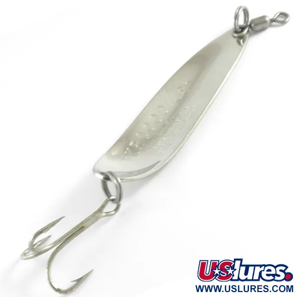 Luhr Jensen Krocodile DIE #5 (świeci w ciemności), biały/nikiel Glow - świeci w ciemności, 21 g błystka wahadłowa #4312