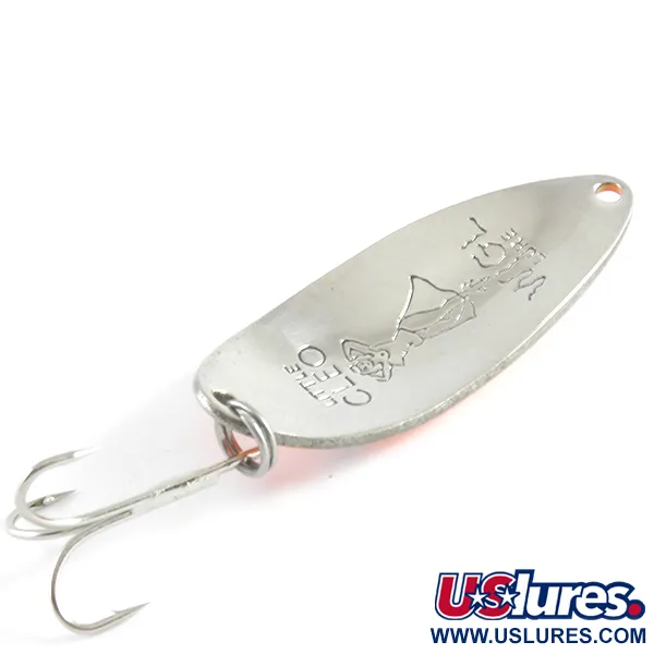 Seneca Little Cleo (Hula Girl), pomarańczowy/nikiel, 14 g błystka wahadłowa #4316