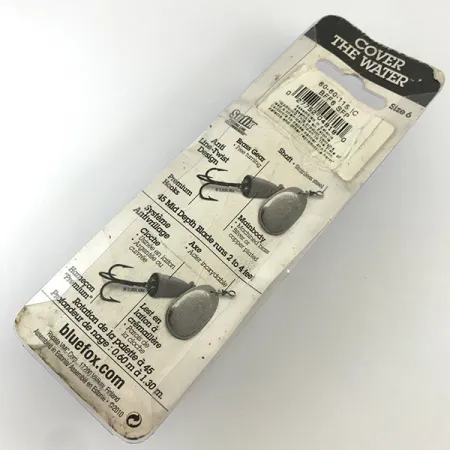 Blue Fox Super Vibrax 6 Fluo UV (świeci w ultrafiolecie), srebro, 18 g błystka obrotowa #4327