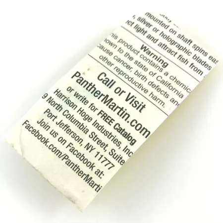 Panther Martin 1, srebro, 2 g błystka obrotowa #4371