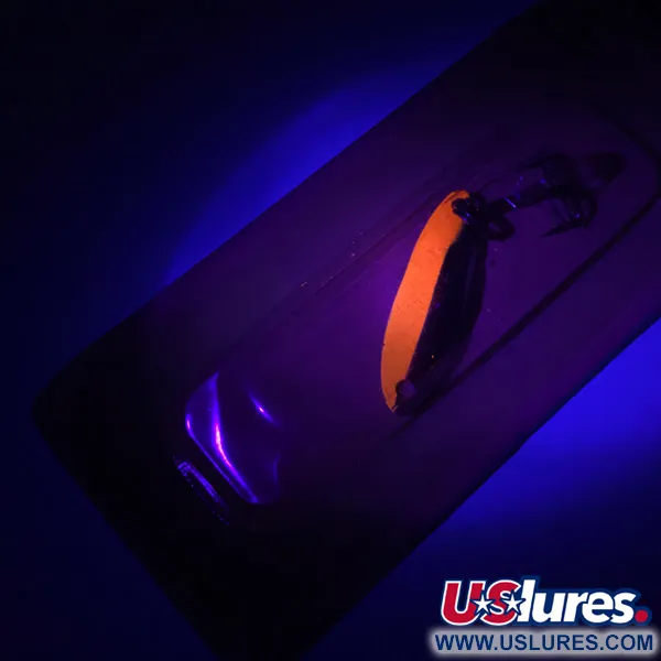 Acme Kastmaster UV (świeci w ultrafiolecie), nikiel/pomarańczowy UV - świeci w ultrafiolecie, 3,5 g błystka wahadłowa #4381