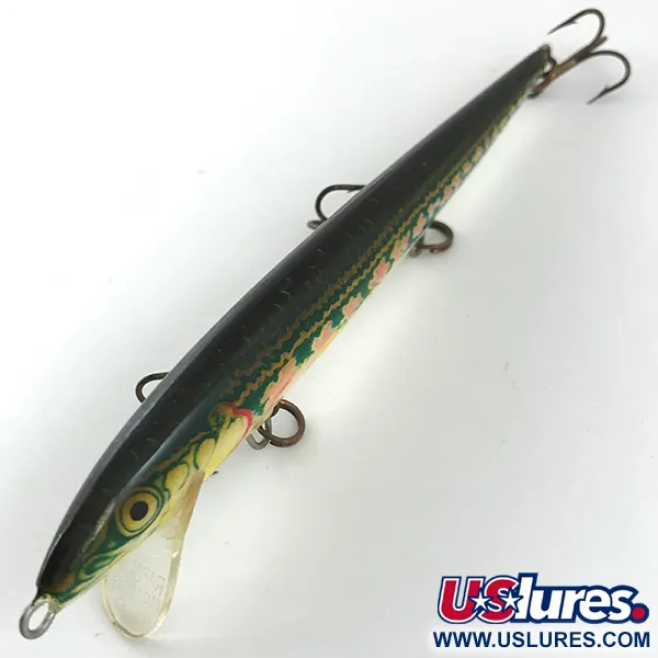 Rapala Original Floater, czerwony/złoty/zielony, 7 g wobler #4453