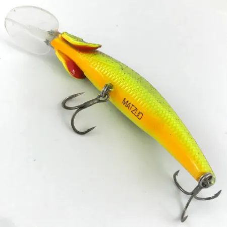 Matzuo Kinchou Minnow, Chartreuse/Fioletowy, 9 g wobler #4458