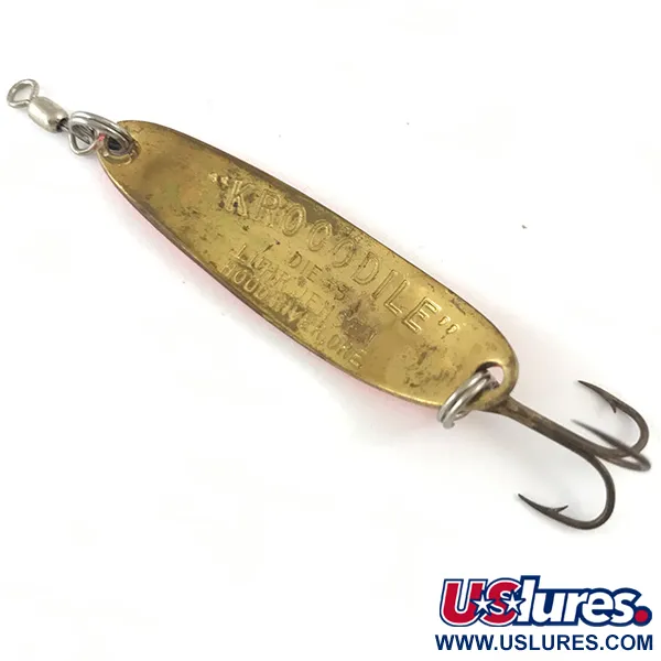 Luhr Jensen Krocodile DIE #3 UV (świeci w ultrafiolecie), różowy/złoty, 10 g błystka wahadłowa #4471