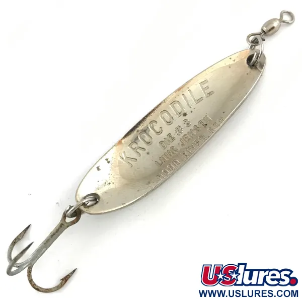 Luhr Jensen Krocodile DIE #3, nikiel/niebieski, 14 g błystka wahadłowa #4503