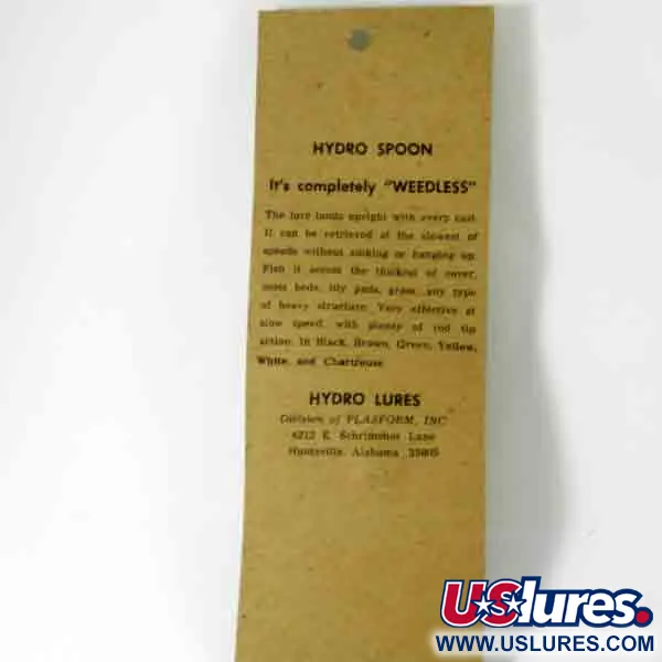 Hydro Lures Błystka antyzaczepowa Hydro Spoon, biały/zielony/czerwony, 17 g błystka wahadłowa #4509