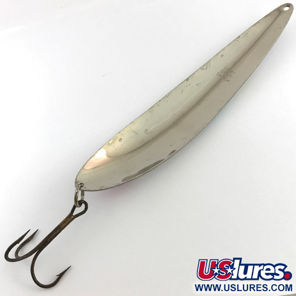 Lucky Strike LUCKY STRIKE CANOE WOBBLER, biała perła/nikiel/czerwony, 45 g błystka wahadłowa #4526