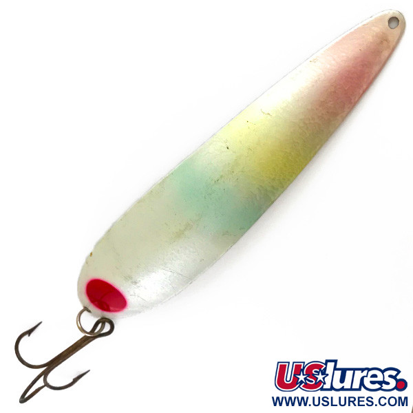 Lucky Strike LUCKY STRIKE CANOE WOBBLER, biała perła/nikiel/czerwony, 45 g błystka wahadłowa #4526