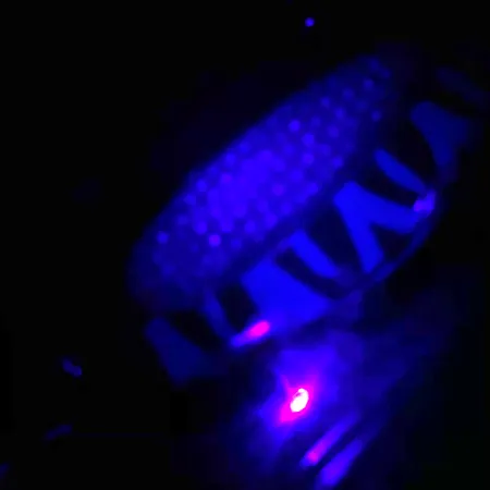 Blue Fox Rattlin Pixee UV (świeci w ultrafiolecie), nikiel/niebieski, 24 g błystka wahadłowa #4556