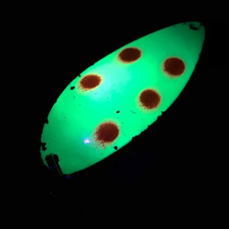 Acme Little Cleo UV (świeci w ultrafiolecie), żółty/czerwony/nikiel, 21 g błystka wahadłowa #4562