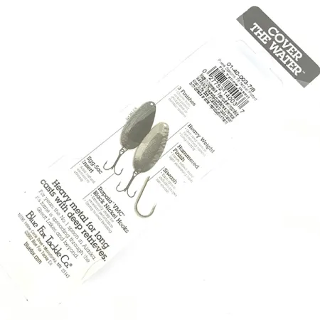 Blue Fox Pixee UV (świeci w ultrafiolecie), młotkowany nikiel/żółty, 24 g błystka wahadłowa #4587