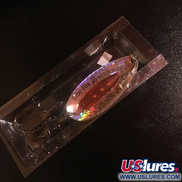  Blue Fox Rattlin Pixee, tęczowy śledź/czerwony/zielony, 24 g błystka wahadłowa #4617