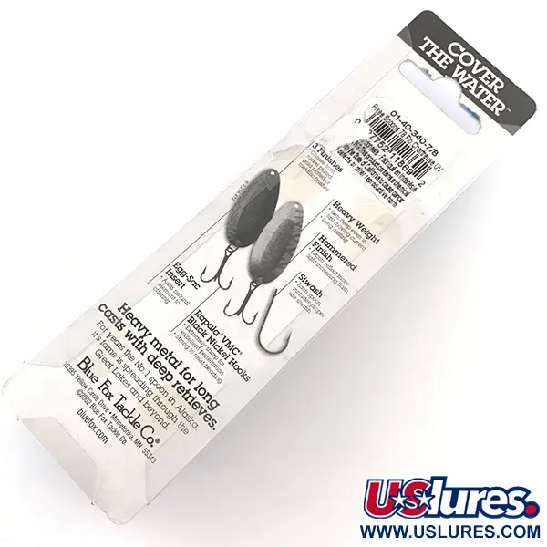  Blue Fox Pixee UV (świeci w ultrafiolecie), młotkowany nikiel/niebieski, 24 g błystka wahadłowa #4621