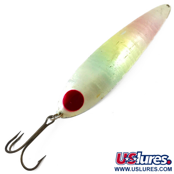 Lucky Strike LUCKY STRIKE CANOE WOBBLER, biała perła/nikiel/czerwony, 45 g błystka wahadłowa #4647