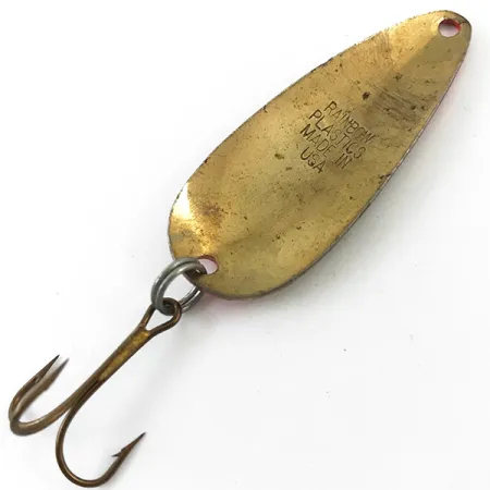 Rainbow Plastics Pot-O-Gold UV (świeci w ultrafiolecie), młotkowane złoto/czerwony, 11 g błystka wahadłowa #4651