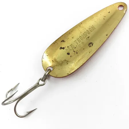 Len Thompson #2, czerwony/czarny/mosiądz, 28 g błystka wahadłowa #4652