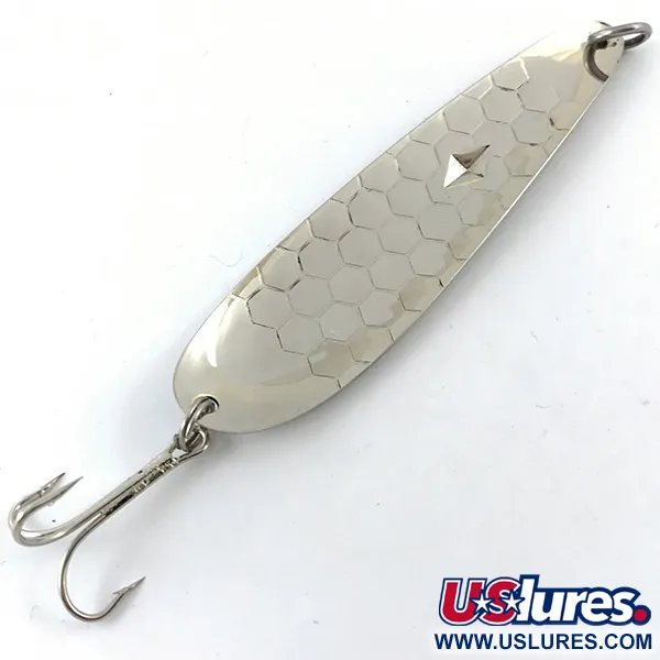 Luhr Jensen Diamond King 4, młotkowane srebro, 14 g błystka wahadłowa #4657