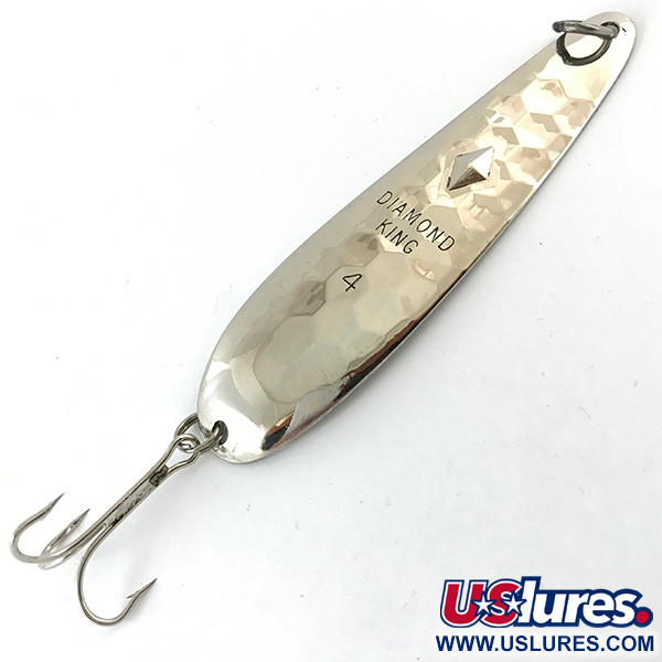 Luhr Jensen Diamond King 4, młotkowane srebro, 14 g błystka wahadłowa #4657