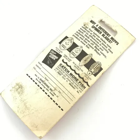 Mepps Aglia 1, czerwony/biały/złoty, 3,5 g błystka obrotowa #4660