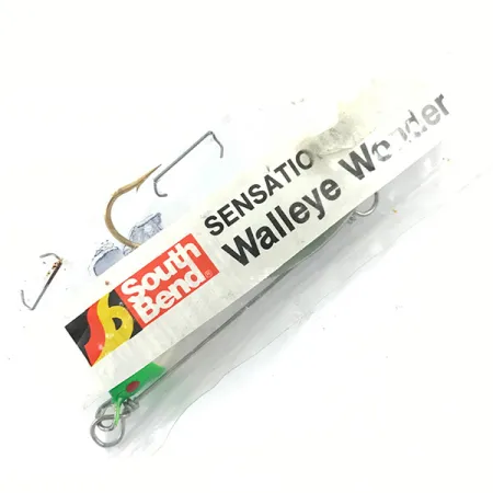 Walleye Wonder South Bend, nikiel/zielony/biały, 13 g błystka obrotowa #4670