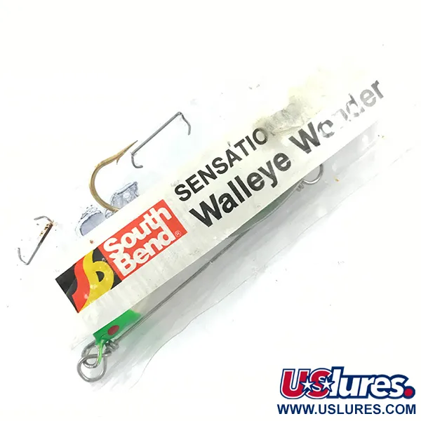  Walleye Wonder South Bend, nikiel/zielony/biały, 13 g błystka obrotowa #4670