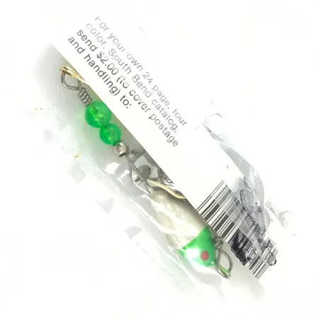 Walleye Wonder South Bend, nikiel/zielony/biały, 13 g błystka obrotowa #4670