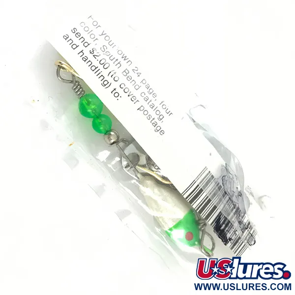  Walleye Wonder South Bend, nikiel/zielony/biały, 13 g błystka obrotowa #4670