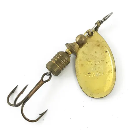 Mepps Aglia 2 - model Mepps z lat 1950-tych, złoto, 4,5 g błystka obrotowa #4671