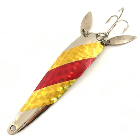 Marathon ze skrzydełkami, nikiel/złoto/czerwony, 17 g błystka wahadłowa #4700