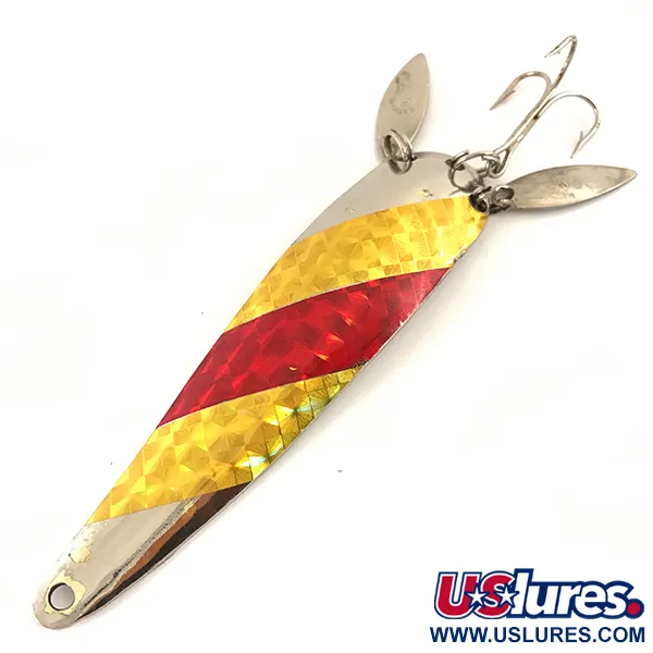  Marathon ze skrzydełkami, nikiel/złoto/czerwony, 17 g błystka wahadłowa #4700