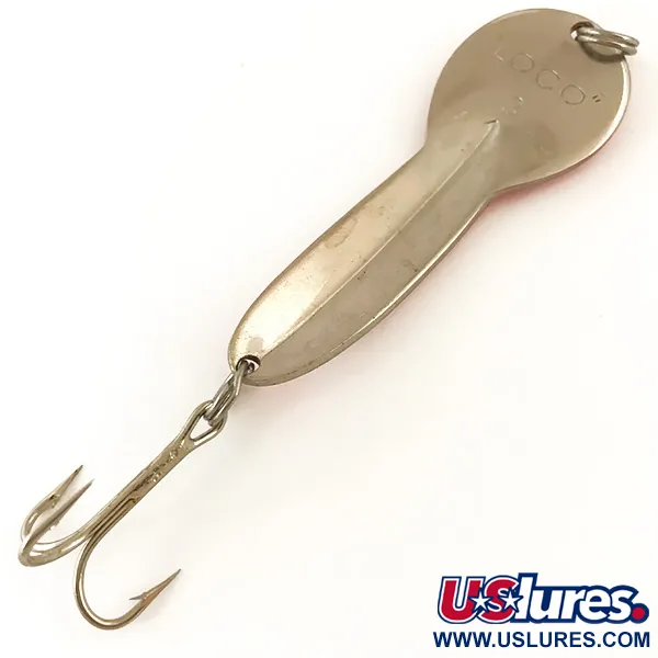 Glen Evans Loco 3 UV (świeci w ultrafiolecie), neonowy pomarańcz/nikiel, 17 g błystka wahadłowa #4718