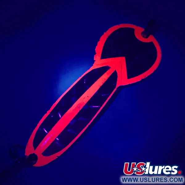 Glen Evans Loco 3 UV (świeci w ultrafiolecie), neonowy pomarańcz/nikiel, 17 g błystka wahadłowa #4718