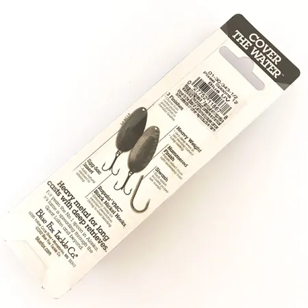 Blue Fox Pixee, młotkowany nikiel/niebieski, 14 g błystka wahadłowa #4748