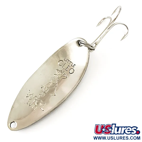 Acme Little Cleo (Hula Girl), nikiel/niebieski/czerwony, 14 g błystka wahadłowa #4809