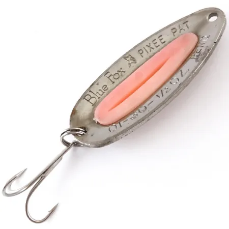 Blue Fox Pixee, młotkowany nikiel/różowy, 14 g błystka wahadłowa #4840