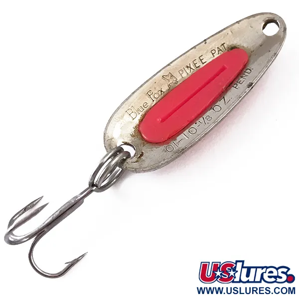  Blue Fox Pixee UV (świeci w ultrafiolecie), młotkowany nikiel/różowy, 4,5 g błystka wahadłowa #4843