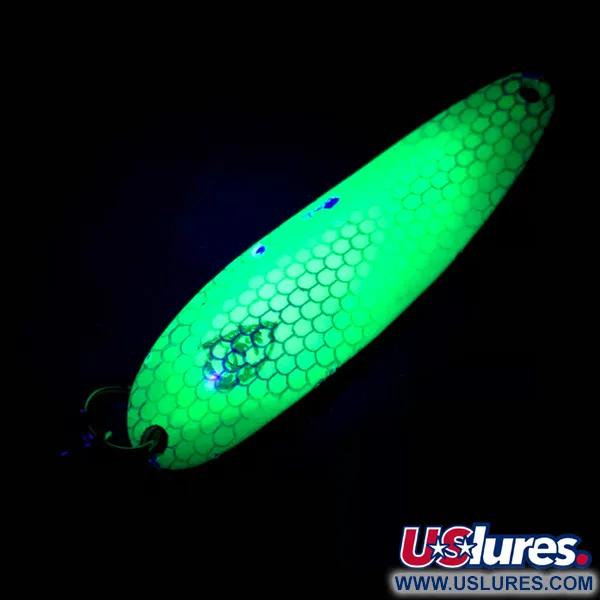 Eppinger Dardevle Cop-E-Cat 7400 UV (świeci w ultrafiolecie), żółty/zielony/nikiel UV - świeci w świetle ultrafioletowym, 14 g błystka wahadłowa #4877