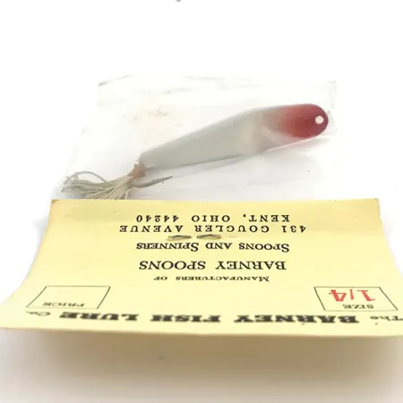 Błystka antyzaczepowa Barney Spoon, czerwony/biały, 7 g błystka wahadłowa #4924