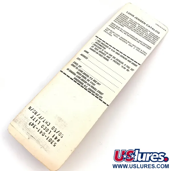 Luhr Jensen Loco Lite UV (świeci w ultrafiolecie), czerwony/żółty/czarny, 14 g błystka wahadłowa #4927