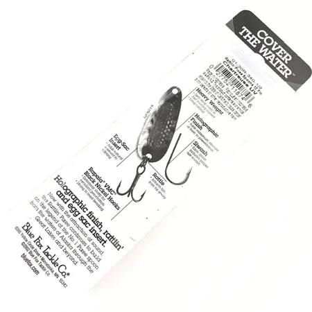 Blue Fox Rattlin Pixee, nikiel/zielony, 14 g błystka wahadłowa #4957