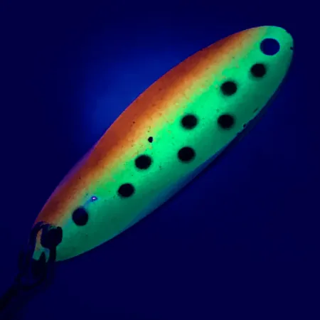 Acme Kastmaster UV (świeci w ultrafiolecie), Ognisty Tygrys (Fire Tiger)/Nikiel, 7 g błystka wahadłowa #4978