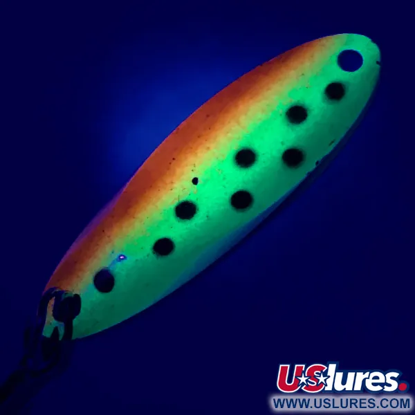 Acme Kastmaster UV (świeci w ultrafiolecie), Ognisty Tygrys (Fire Tiger)/Nikiel, 7 g błystka wahadłowa #4978