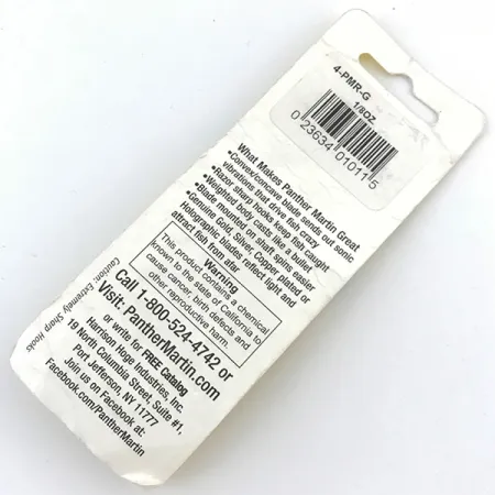 Panther Martin 4, złoto, 4 g błystka obrotowa #4997