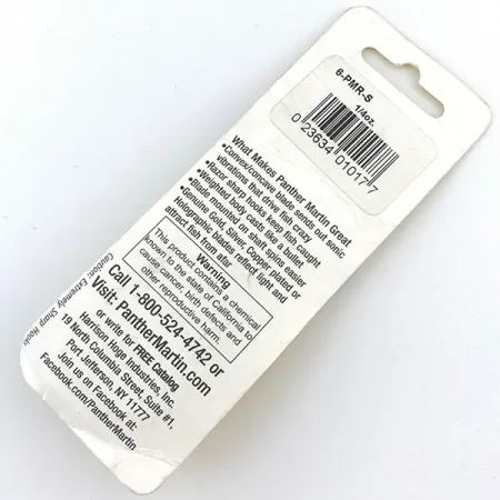 Panther Martin 6, srebrny/żółty, 6 g błystka obrotowa #5002