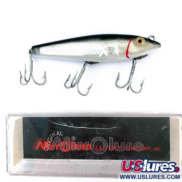 L&S Bait Mirro lure MirrOlure Bass-master model 7M21, srebrny/czarny/czerwony, 11 g wobler #5020