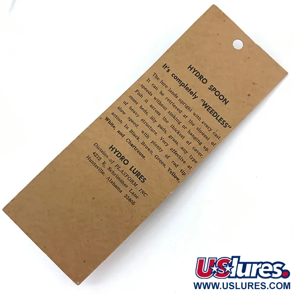 Hydro Lures ​Błystka antyzaczepowa Hydro Spoon, zielony/czarny/żółty, 17 g wobler #14442