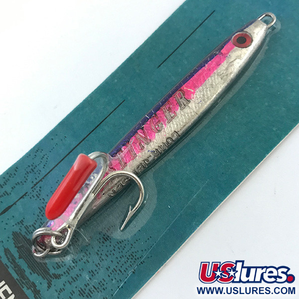 Luhr Jensen Deep Stinger, srebrny/różowy, 21 g błystka wahadłowa #5060